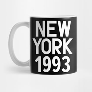 Iconic New York Birth Year Series: Timeless Typography - New York 1993 Mug